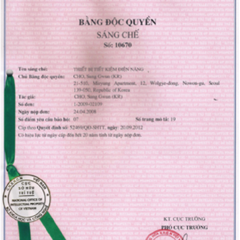 FORCEベトナム特許